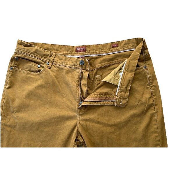 Red Ale By Alesbury Brown Denim Jeans Athletic Straight Fit Men's Size 38x32 - Picture 5 of 9